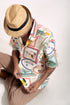 EMGEE by Get Spotted:Beni Buttondown in Pamana Postmark Fabric